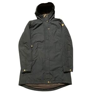 Fjallraven Kiruna Padded Parka Women S G-1000 Insulated Hooded Jacket Navy Blue